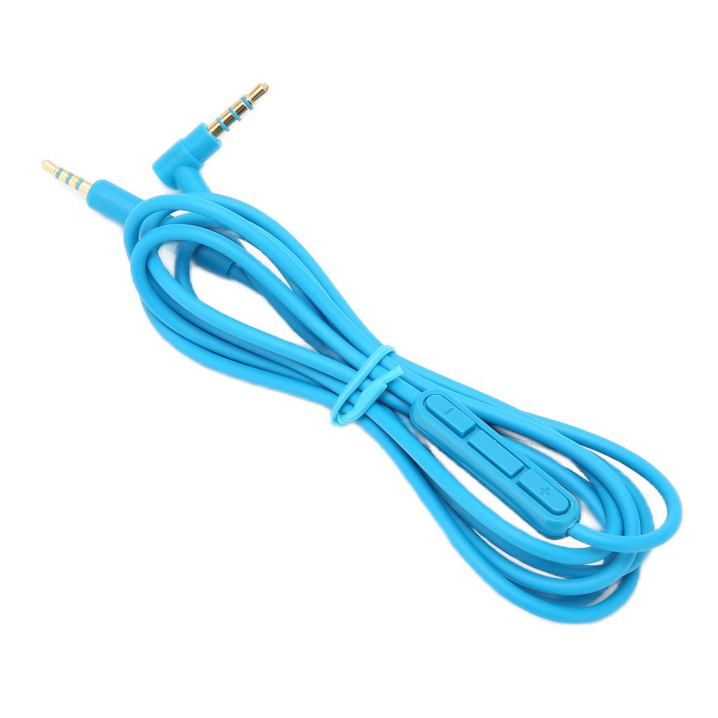 Replacement Audio Cable Headphone Cable with In Line Mic Volume Control for QC25 QC35 HeadphonesBlue