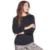 Skechluxe Restful Crew, Женский черный лонгслив