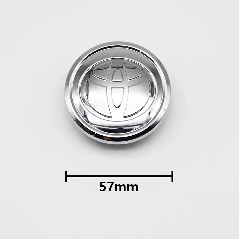 WAX5  4pcs 57/62mm For Toyota Car Tyre Wheel Center Hub Cap Badge C-hr Prado Rav4 Yaris Hilux Prius  Avensis Corolla Camry crown