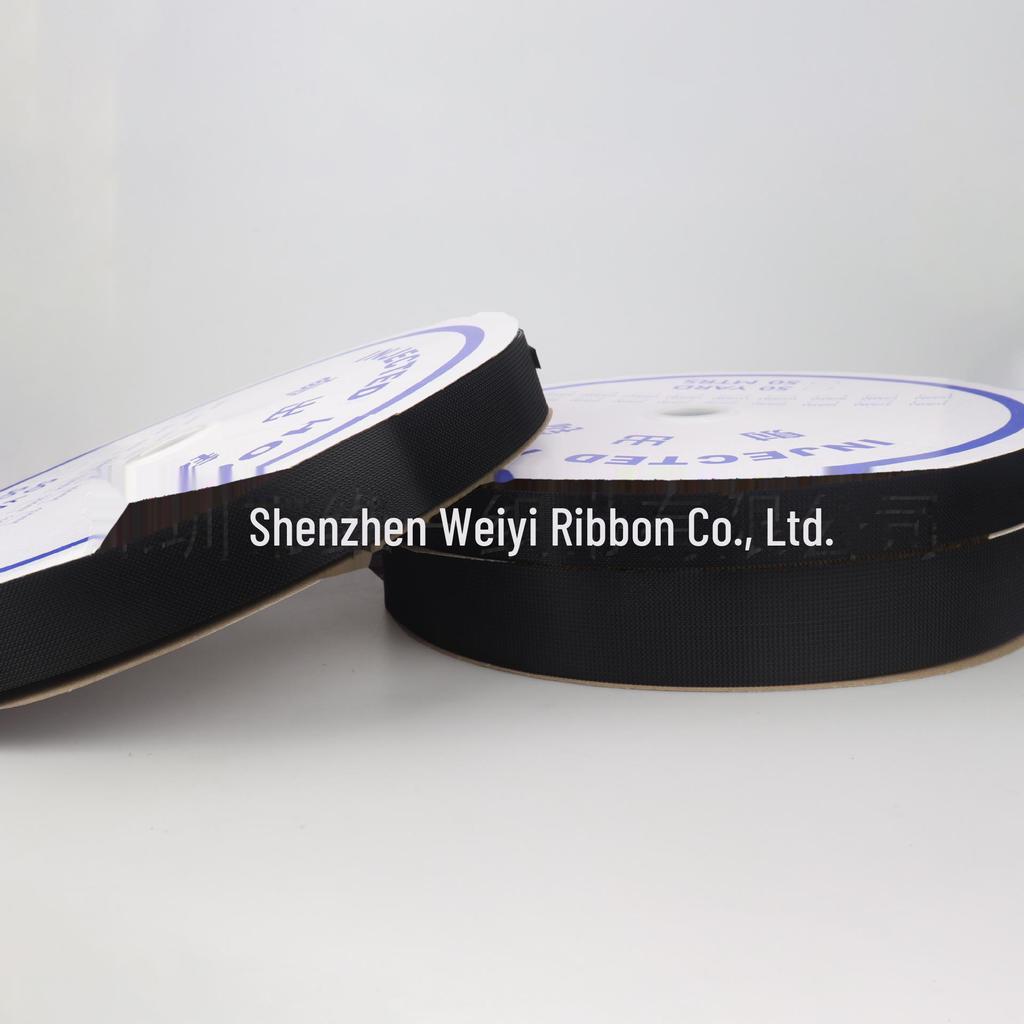 Эластичная черно-белая самоклеящаяся застежка-липучка