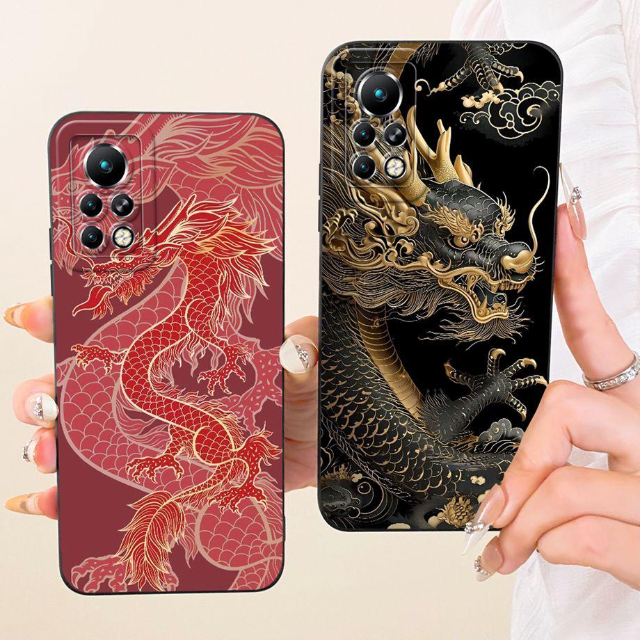 Fashion Painting Phone Case For Infinix Note 11 11s 11 Pro X697 X663 X698 Funda Soft Matte Silicone Bow Pattern Cartoon Cat Capa