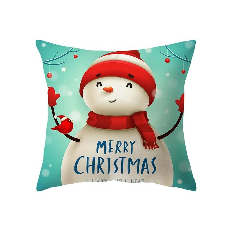 Наволочки с рождественской тематикой Аксессуары для автомобиля Офис Санта-Клаус Гостиная Диван Домашние наволочки