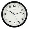IQ-860NJ-1JF Wall Clock, Radio Controlled Clock, Black, Analog, Automatic Lighting, Second Hand Stops At Night, Comes with Light, Can Be Used As