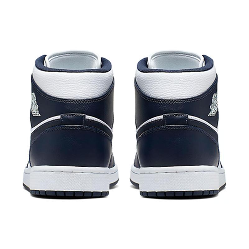 Air Jordan 1 Mid 'Obsidian White' Jordan 554724-174