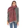 Shawl Autumn and Winter Herringbone Pattern New Circle Yarn Loose Beard Fringed Scarf