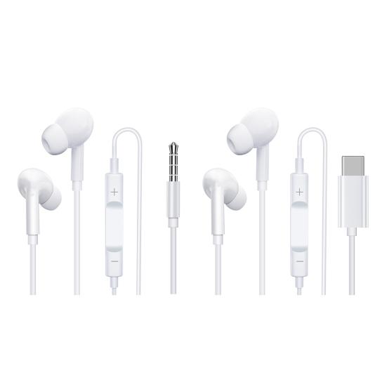 Проводные наушники-вкладыши с микрофоном, компьютерная игровая гарнитура с регулируемой громкостью для iPhone, Android, Huawei