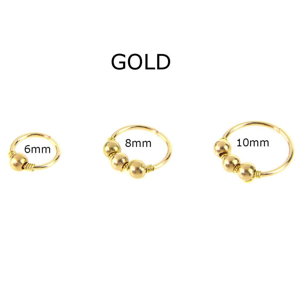 Козелок Перегородка Бровь Хрящ Завиток Ноздря Кольцо Губа Серьга Круглые Бусины Нос Кольцо Пирсинг Тела