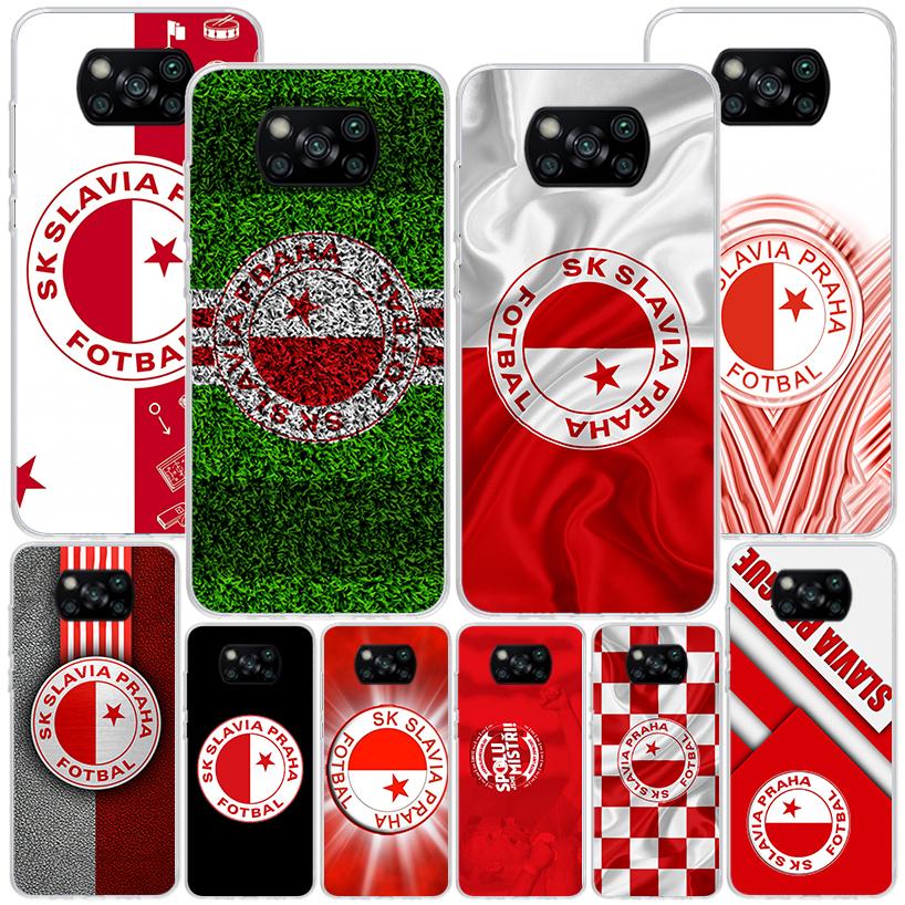 Sk Slavia Praha Czech Republic Phone Case For Xiaomi Poco X7 X6 X5 Pro F7 Ultra Redmi 15C 15 13C 13 12C 12 10 10A 10C 9 9A 9C 9T