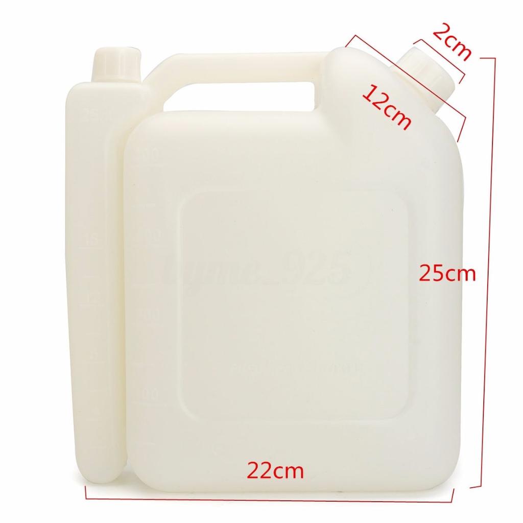 4 л Бензопила Масло Топливо Бензин Смесительная емкость для 2-тактных двигателей 25:1 20:1 Белый