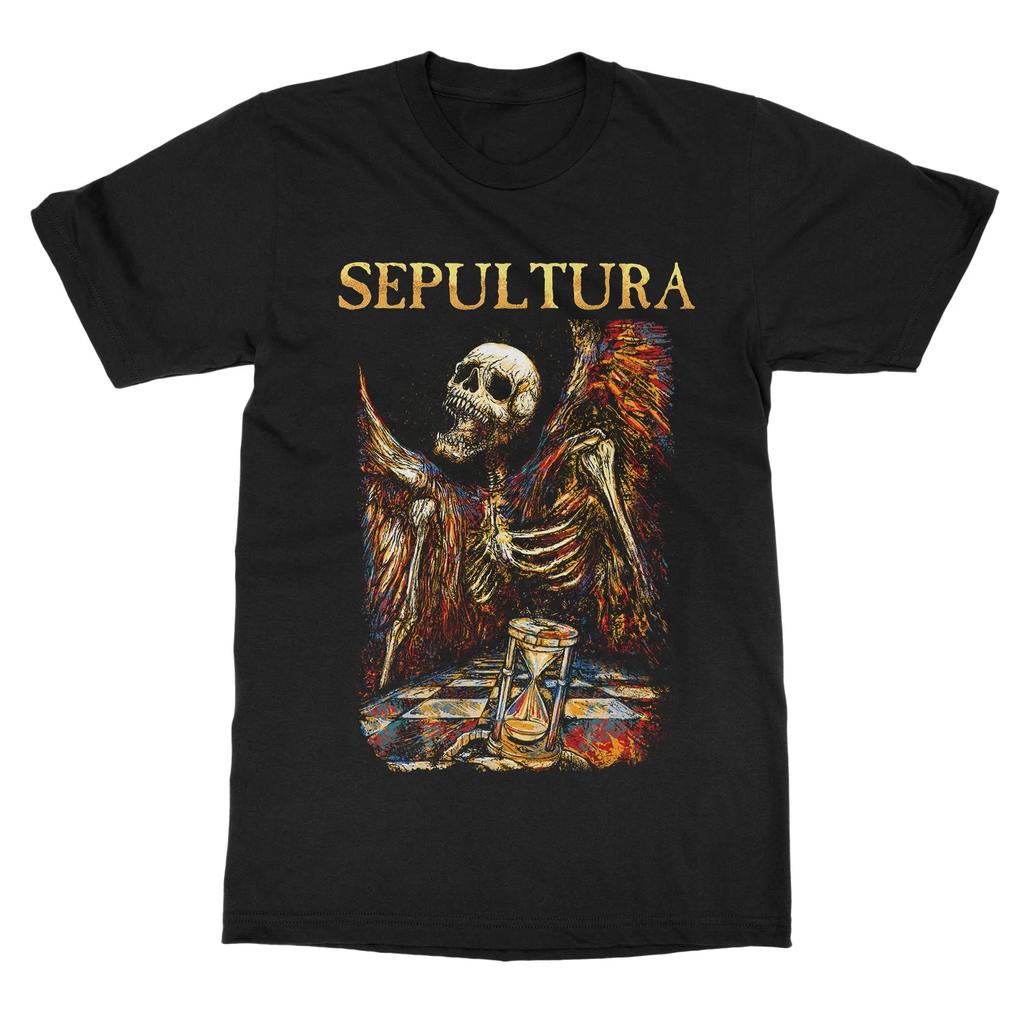 Sepultura Arisen Bluegreen S Band Rock Music Art Style Summer Casual TShirt Unisexs and Womens Luxury Brand Top