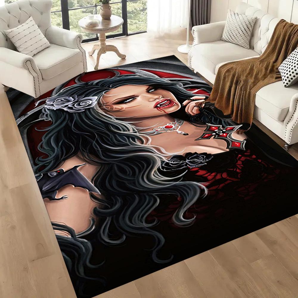 Gothic Style Floor Rug Office Rug Perfect for Dining Room Balcony Study room Living Rooms Anti-slip Rug Office home decor