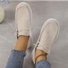 NewPatternRound Летняя обувь с круглым носком Женская повседневная женская обувь с открытым носком Платье на плоской подошве Женская базовая однотонная ткань для отдыха из парусины