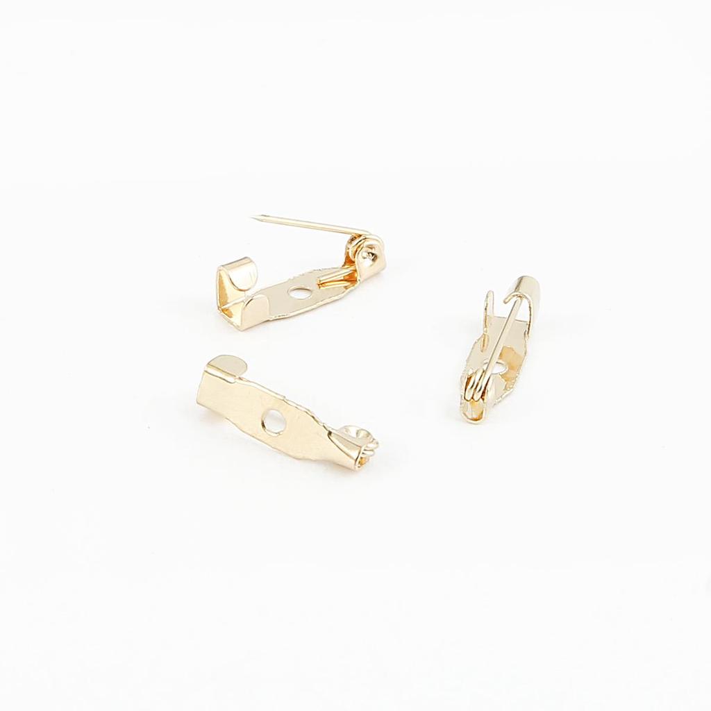 10pcs Stainless Steel Safety Pins DIY Rustproof Buckle Pin Metal Brooch Badge