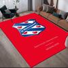 Heerenveen Flannel Printed Carpet, Home Sofa Decoration for Living Room & Bedroom, Non‑Slip Play Flannel Floor Mat for Game Room