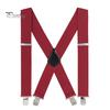 Мужские подтяжки, высокоэластичные, регулируемые, 4 прочных зажима, X сзади, нескользящее украшение, удобные в ношении, широкие мужские подтяжки для брюк, модный аксессуар