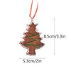 Christmas Tree Resin Hanging Ornaments Snowflake Gingerbread Reindeer Bear For Home Table Party Kids Festive Holiday Gift
