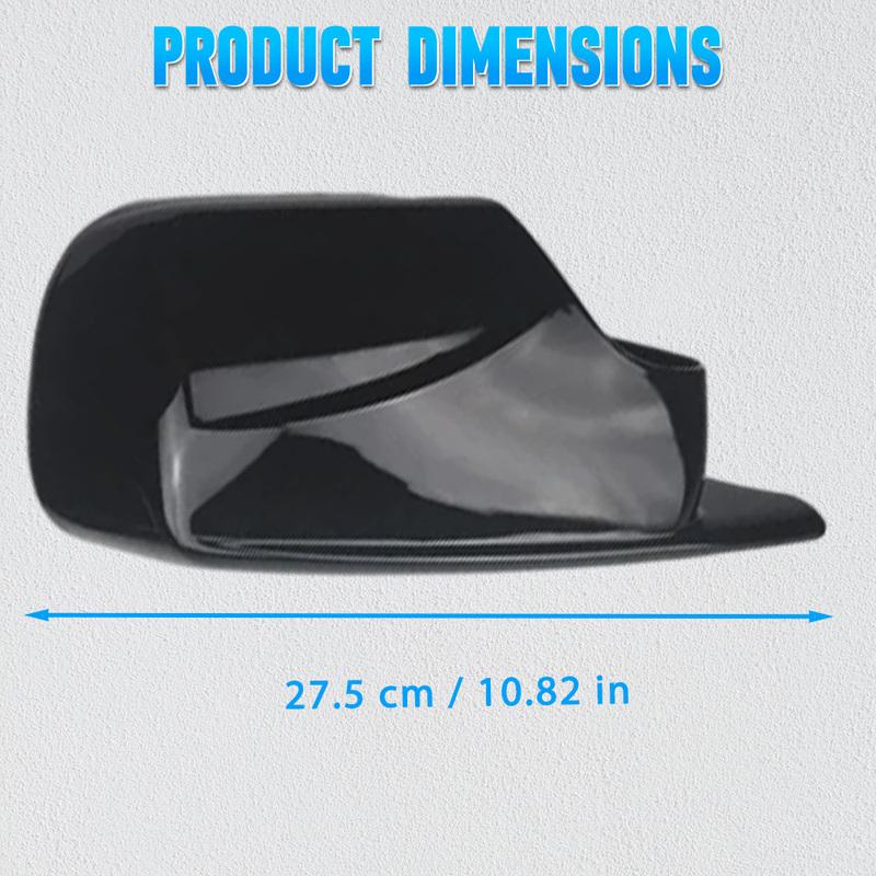 2Pcs Car Rearview Side Mirror Cap Cover Left Right for For BMW 3 Series E46 Sedan Hatchback Touring 51168238375, 51168238376