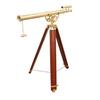 Custom Style Brass Telescope with Tripod,152.4 Cm Style Nautical Telescope with Wooden Stand, Refractor Scope with Finder