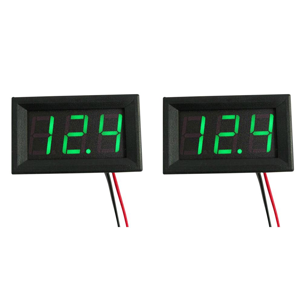 DC4.5V-30V Voltage Meter LED Display 0.56 Inch Mini Voltage Tester Volt Instrument Tool for 6V 12V Electromobile Motorcycle Car