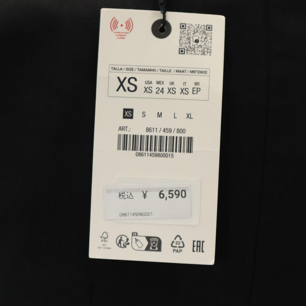 Неиспользованное ZARA Платье без рукавов Длинное XS черное Женское Б/у