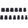 13Piece Multifunctional Impact Bolt Nut Remover Set Nut Extractor Socket Bolt Remover Tool with Storage Box 6.35-19mm