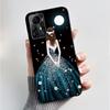 Чехол для ZTE Blade A72S A7050 Чехол-книжка для ZTE Blade V41 Роскошный модный с бабочкой и цветами Силиконовый мягкий черный бампер из ТПУ