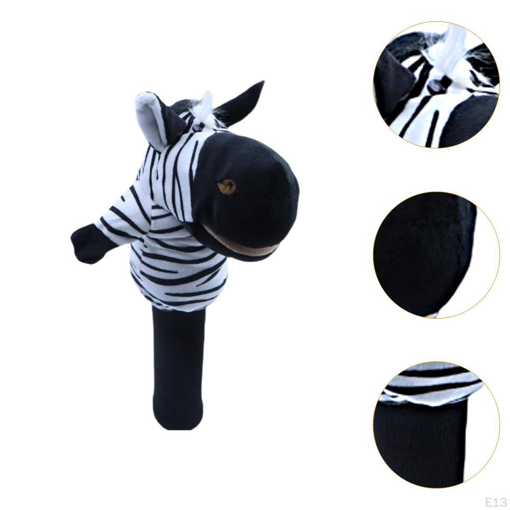 Мягкий чехол для головы клюшки для гольфа в виде животного из дерева, защитный чехол для защиты головы клюшки при транспортировке