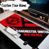 Custom Name Mouse pad Manchester Crest Mouse Pad Desk Mat, Non-Slip Rubber Backer Pad For Computer Notebook Gaming Mouse Pad Birthday Gift