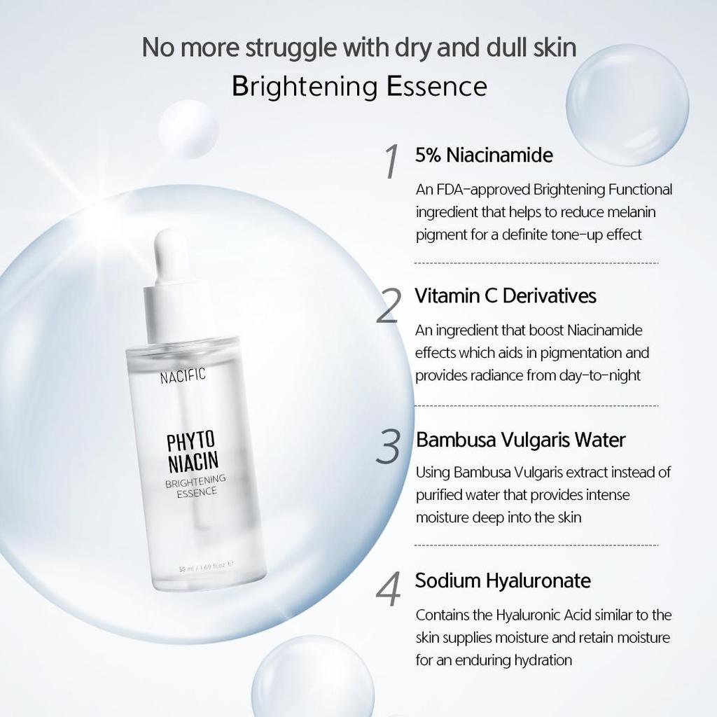 NACIFIC Отбеливающая эссенция тройной набор 50 мл*3