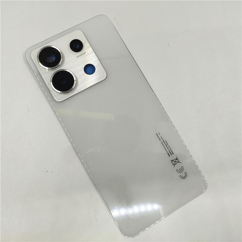 Крышка аккумулятора для Xiaomi Redmi Note 13 Pro 5G 2312DRA50C Задняя крышка корпуса из стекла Запасные части
