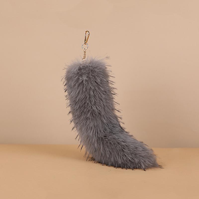 Женские и женские сумки из полиэстера, украшения, подвески, пушистые брелоки, держатели, ручная работа, имитация лисьего хвоста, модные подарочные аксессуары