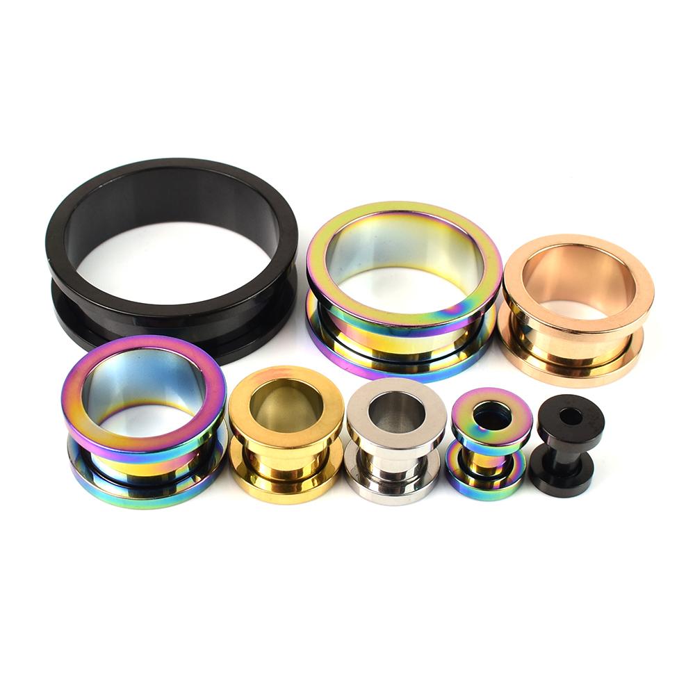 3-40 мм 2 шт., ушные манометры из нержавеющей стали, заглушки, туннели, расширитель для ушей, носилки, украшения для тела для женщин и мужчин