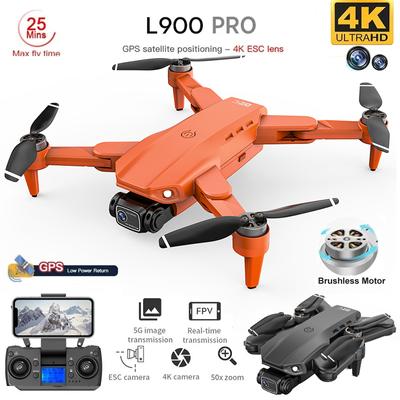 Новый L900 Pro GPS Дрон 4K Профессиональный HD Двойная Камера 5G Wi-Fi Фотография Бесщеточный Складной Квадрокоптер RC Расстояние 1,2 км Игрушечный Дрон