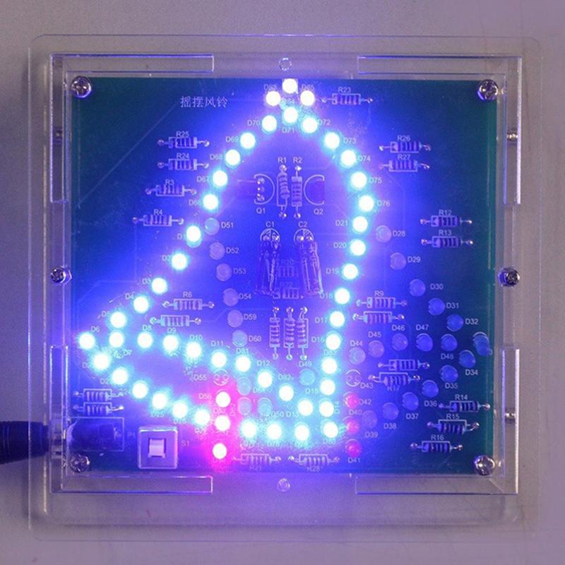 Лабораторные качели-колокольчики своими руками, забавная пайка, электронные качели-колокольчики, ветряные колокольчики, светодиоды, мигающий свет, обучающий комплект на постоянном токе