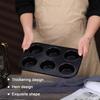 Muffin Pan Carbon Steel Cupcake Pan Nonstick Heavy Duty Easy To Clean 4/6 Cup Waffles Baking Mold for Parties