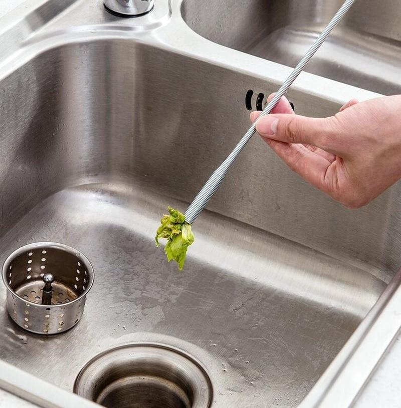 60 см очиститель канализации сантехники змеиная пружина инструмент для разблокировки труб земснаряд инструменты раковина канализационный очиститель для туалета аксессуары для ванной комнаты