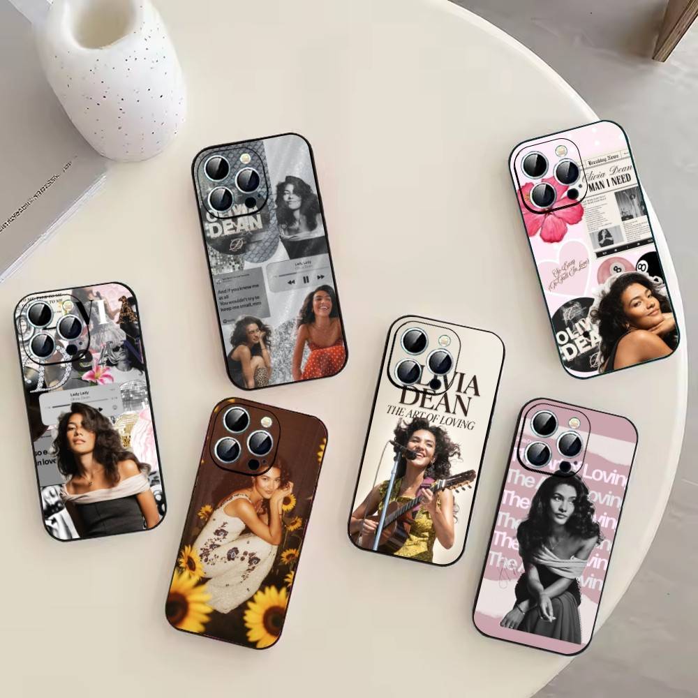 Британская певица О-Оливия Дин Чехол для телефона для iPhone 17, 16, 15, 14, 13, 12, 11 Plus, Pro Max, Другие Мягкий черный чехол