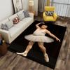 Ballet Dancer In White Tutu Suitable As a Non-slip Mat for the Living Room or Bedroom Sofa