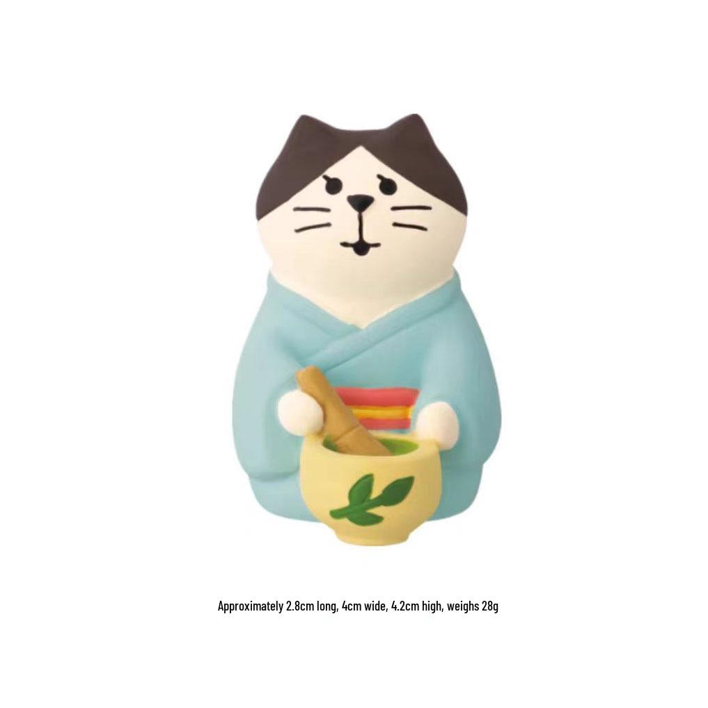 Японский Кот ZAKKA Еда Игрушка - Модный Смоляной Ремесленный Орнамент для Декора Сцены Выпечки Хлеба и Тортов