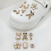 14PCS Rhinestone Faux Pearl Shoe Charms Pins, DIY Detachable Decor for CROCS Clogs Accessories