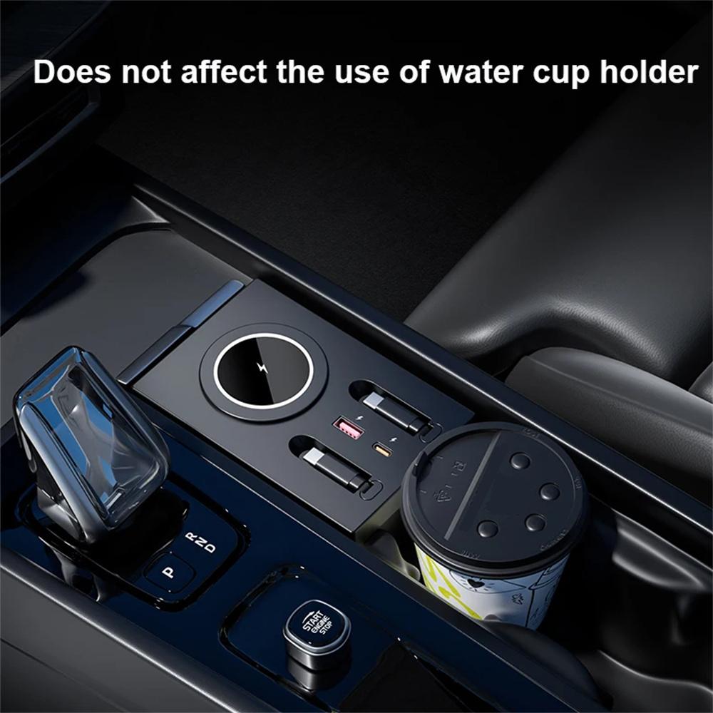 Magnetic Adsorption Wireless Charging Explansion Dock For Volvo XC60 XC90 S90 V90 S60