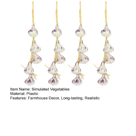 Искусственные овощи на нитке, имитация овощной гирлянды, реалистичные декоративные поддельные овощи для дома, фермы, вечеринки, настенного украшения, реквизит для фотосъемки