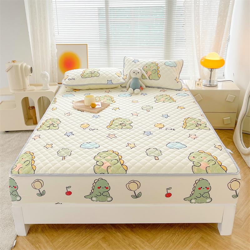 Простыня с цветочным узором, покрывало для кровати размера «queen size», утолщенная простыня, стеганый чехол для матраса, tampa de colchão (Наволочка Нужен заказ)