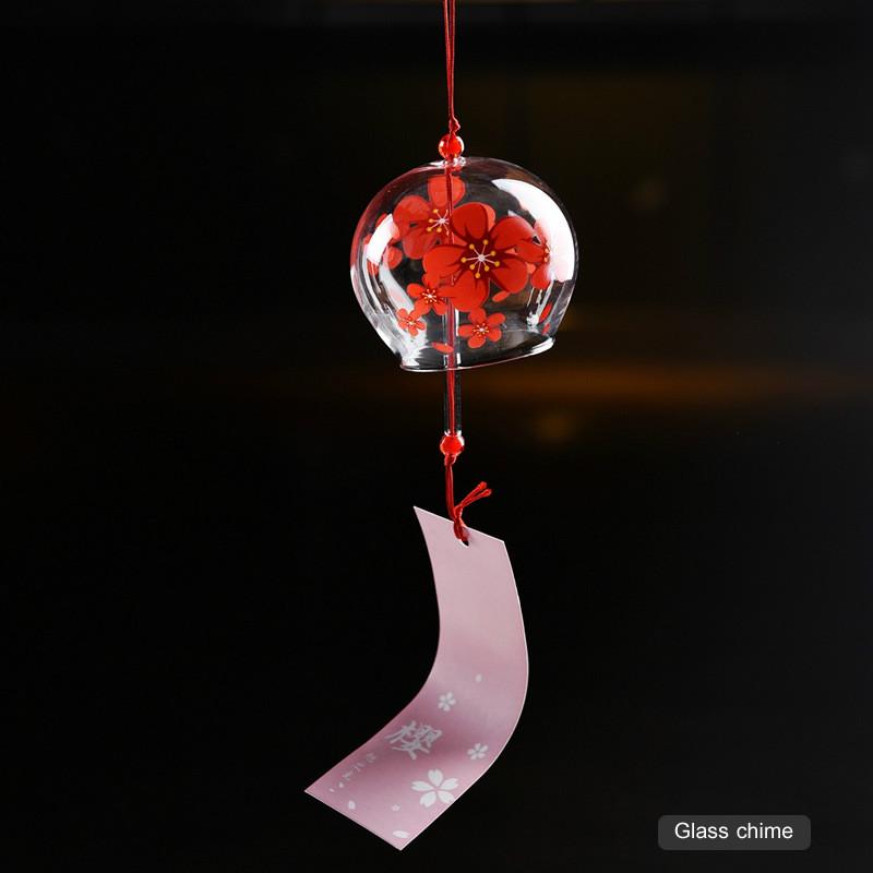 Японский стиль ручной работы стеклянная расписная музыка ветра украшение двери аксессуары для дома креативный подарок ARI