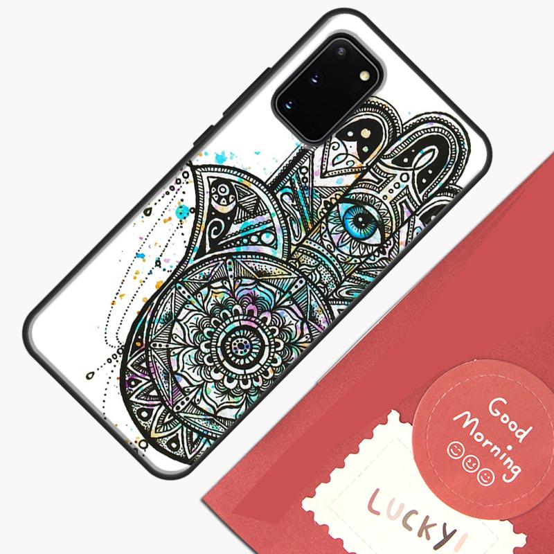 Hamsa Hand of Fatima Phone Case For Samsung Galaxy S23 Ultra S20 S21 S22 S24 S25 Plus S9 S10 S25 FE Cover Shell