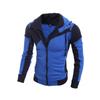 Men's Color Block Double Zipper Slim Fit Hoodie