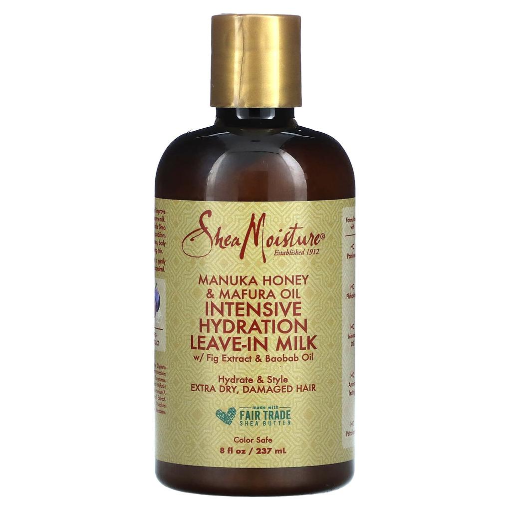 SheaMoisture Intensive Hydration Leave-In Milk with Fig Extract and Baobab Oil, 8 Fl Oz (237 Ml)