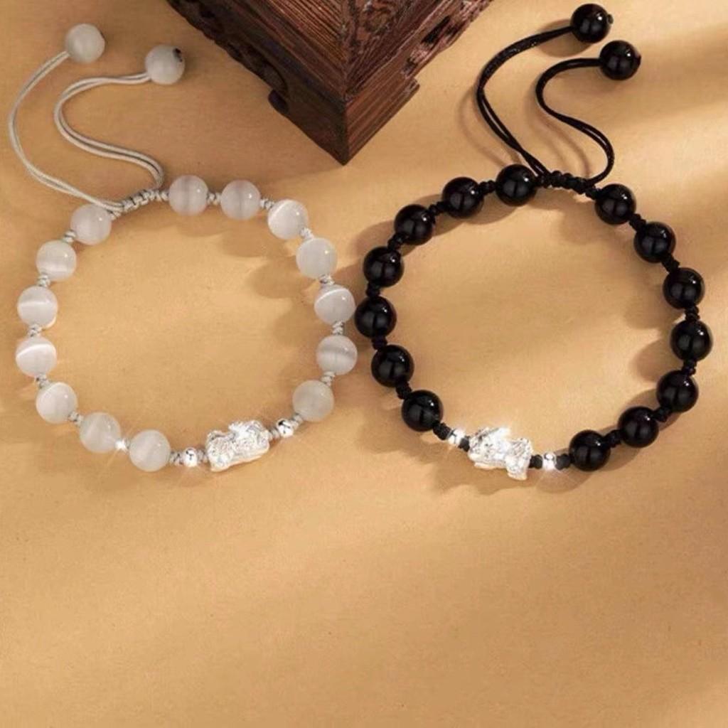 Элегантный геометрический браслет из сплава Пи Сю для пар Идеальный подарок Лето