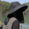 Summer Sun Hats Uv Protection Outdoor Hunting Fishing Cap For Men Women Hiking Camping Visor Bucket Hat Neck Flap Fisherman Hat