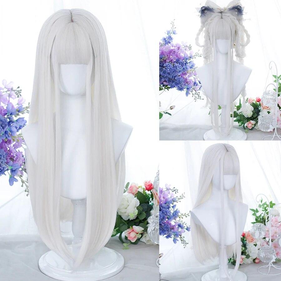 Синтетические натуральные черные парики Длинный волнистый парик для женщин с челкой для Хэллоуина, повседневные термостойкие волокна, парики из волос